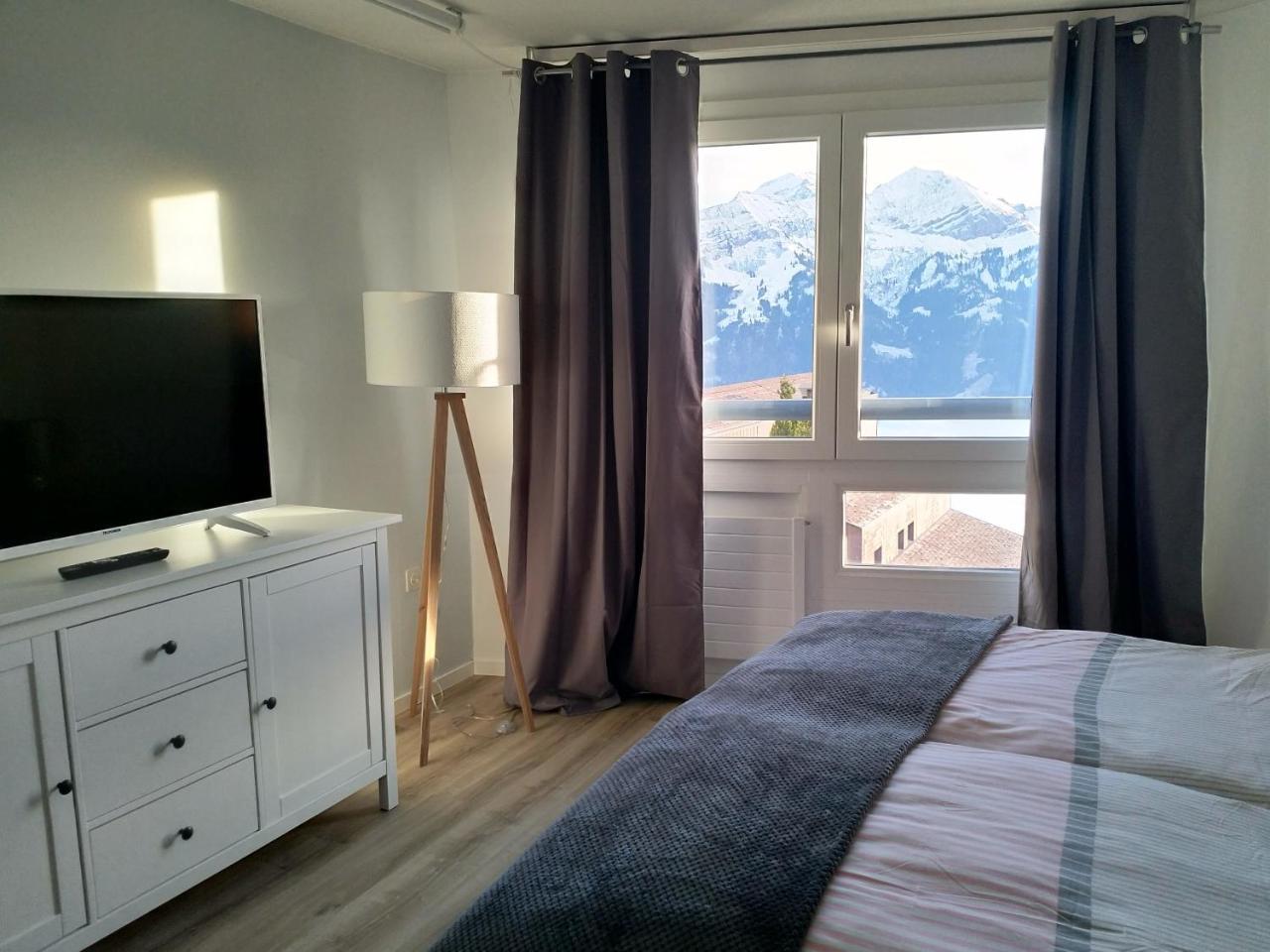 Swiss Seeblick Apartment Mit Hotelanbindung Beatenberg Exterior foto