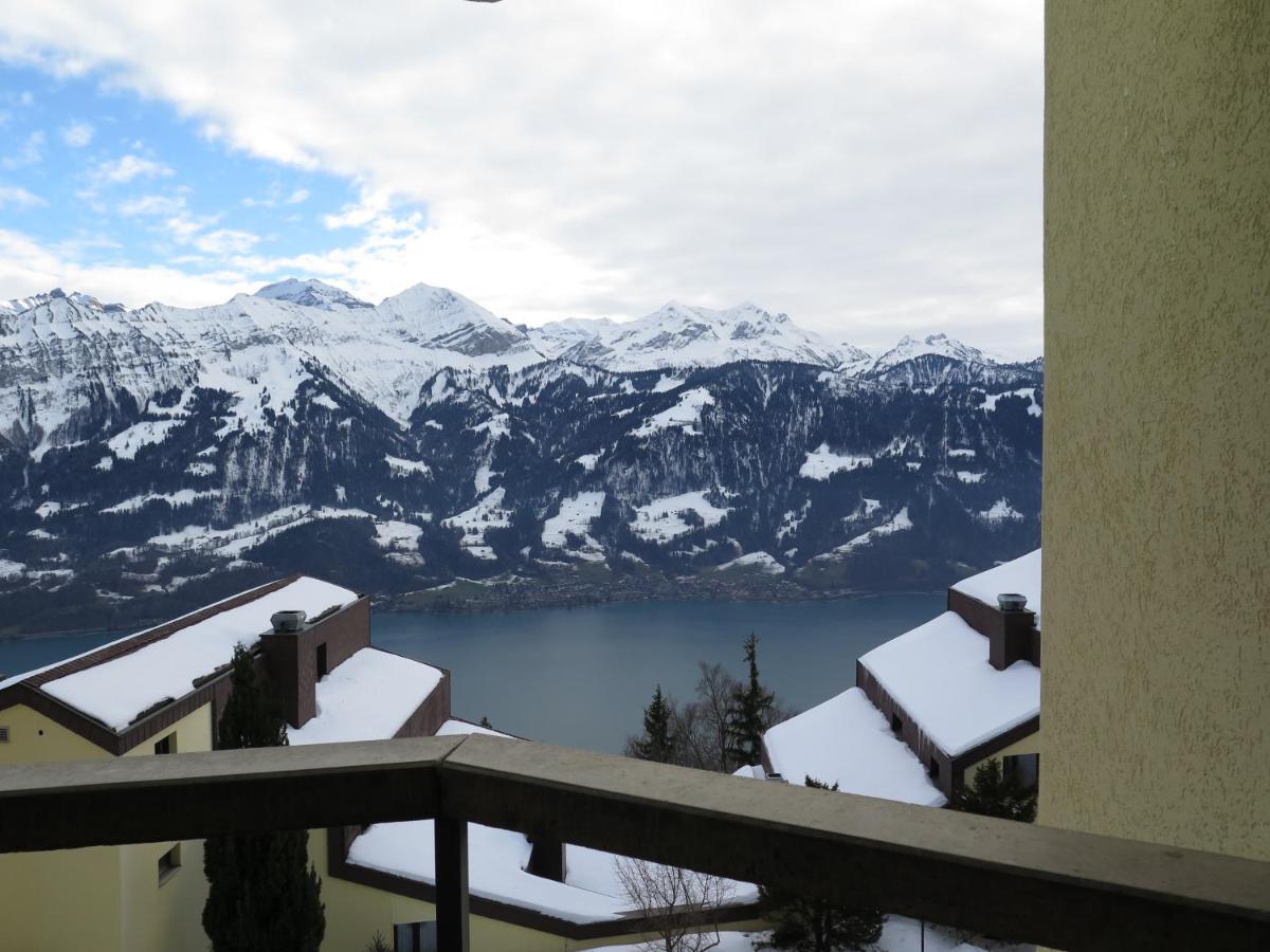 Swiss Seeblick Apartment Mit Hotelanbindung Beatenberg Exterior foto